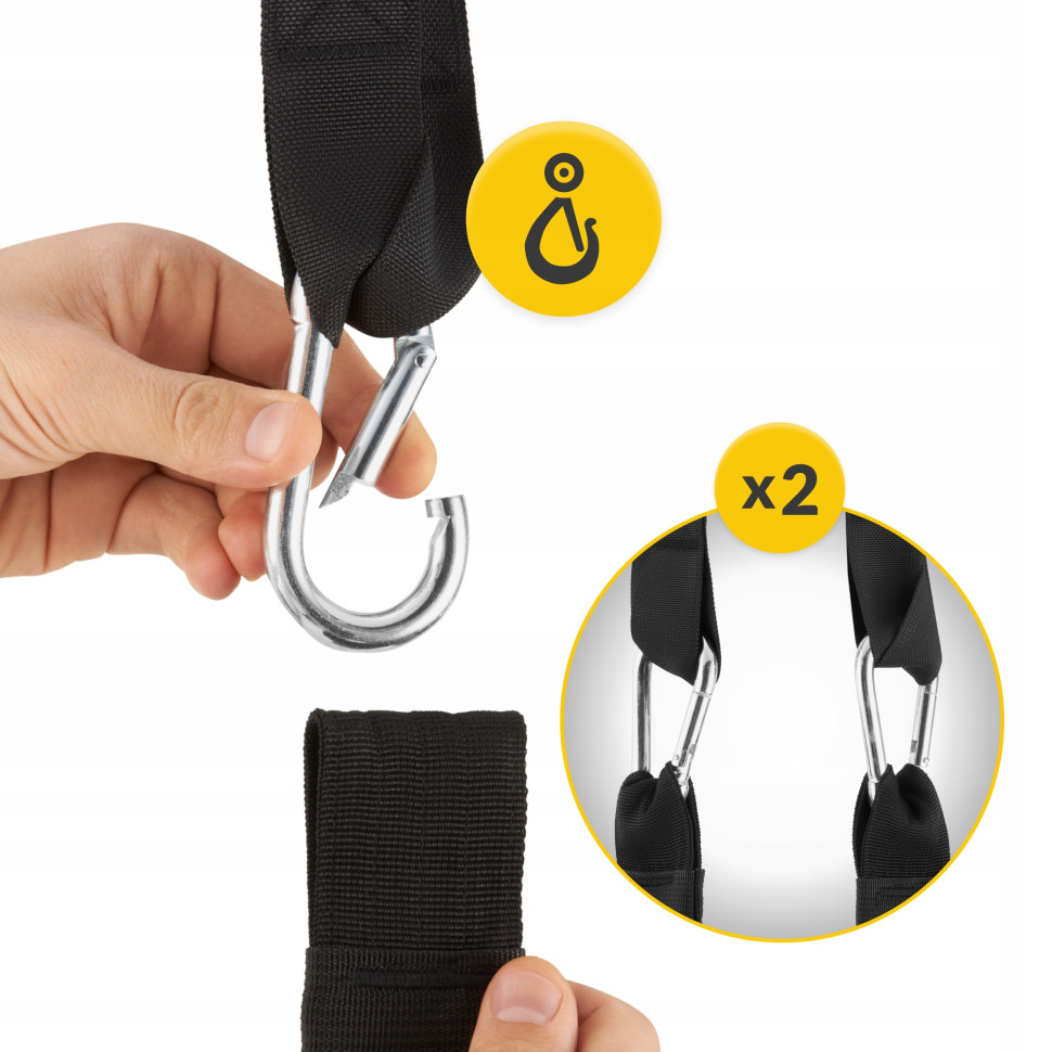 Петли подвесные AB Sling Straps 4FIZJO P-5905973402309 черный