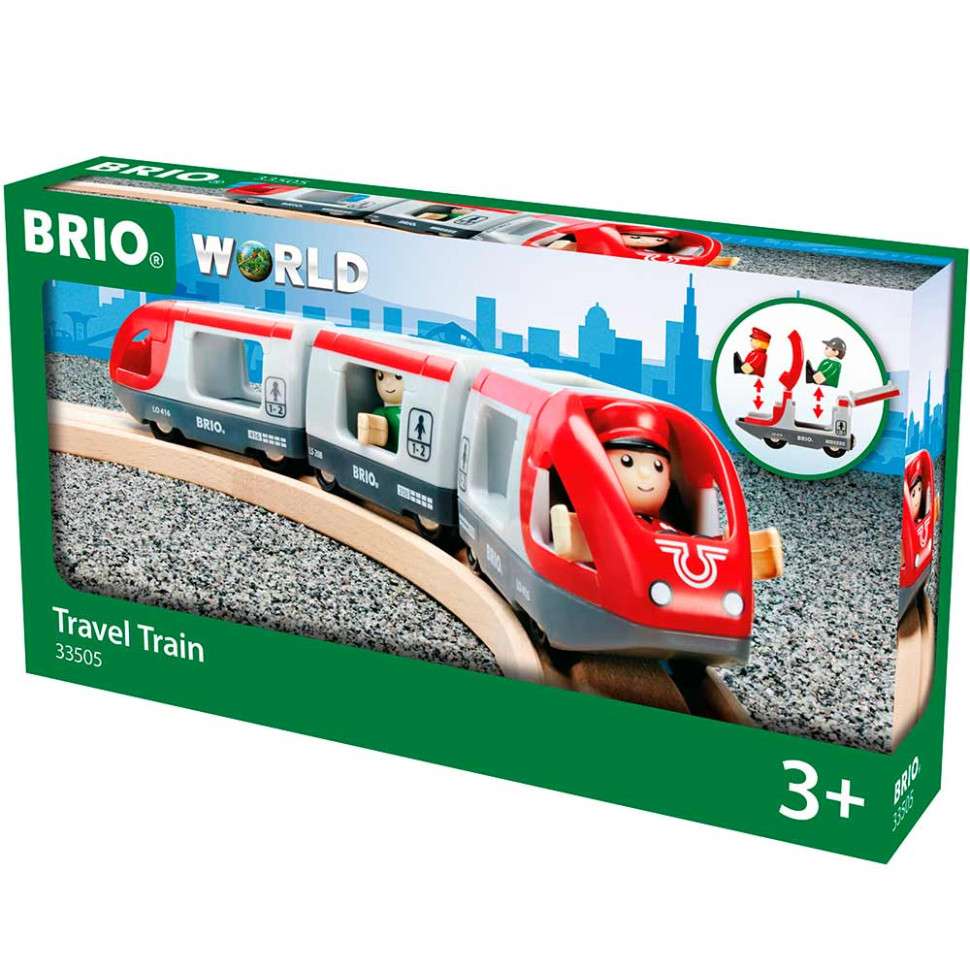Пассажирский поезд для детской железной дороги BRIO 33505-BR, пластик 5 элементов в комплекте