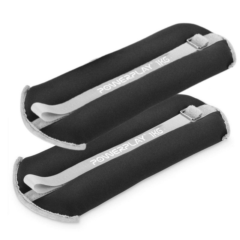 Утяжелители-манжеты для ног и рук PP-4349 Ankle/Wrist Weights PowerPlay PP_4349_Black_1, 2 по 1 кг