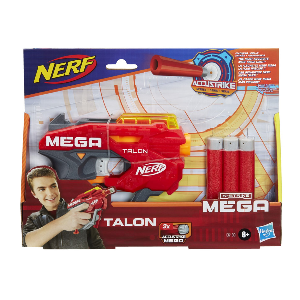 Ігровий бластер Mega Talon NERF E6189, 3 патрони