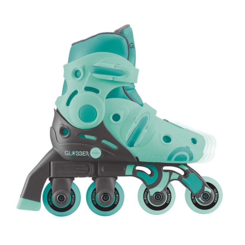 Роликовые коньки 2в1 GLOBBER 780-206 мятно-зеленые р.26-29, до 20кг, 3+
