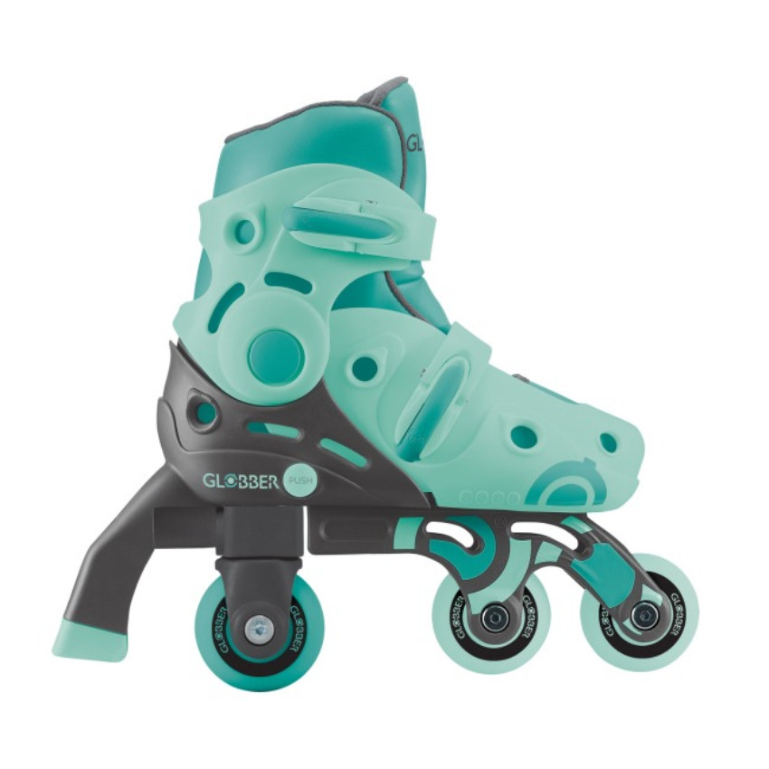 Роликовые коньки 2в1 GLOBBER 780-206 мятно-зеленые р.26-29, до 20кг, 3+