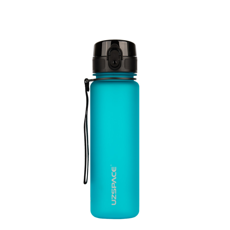 Бутылка для воды UZSPACE 3026(Light-Blue) 500 мл, ярко-голубая