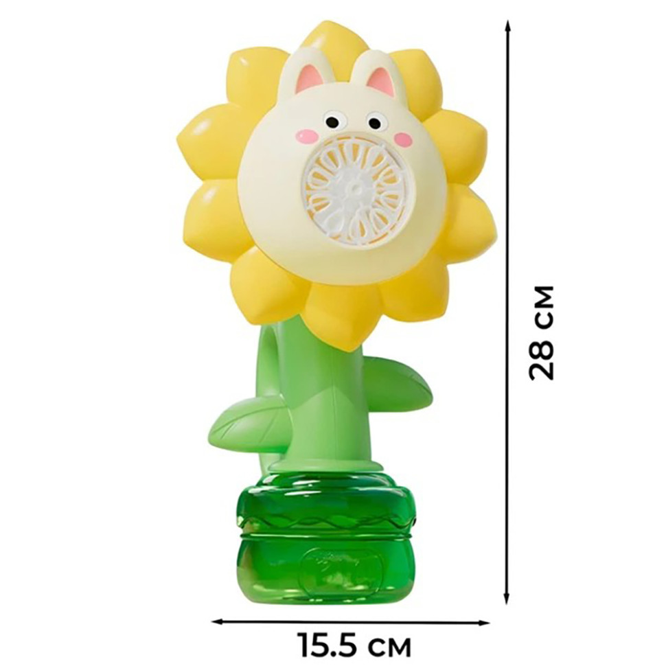 Мыльные пузыри Flower Bubble Machine Bambi BJC-5A(Bunny-Yellow) со светом