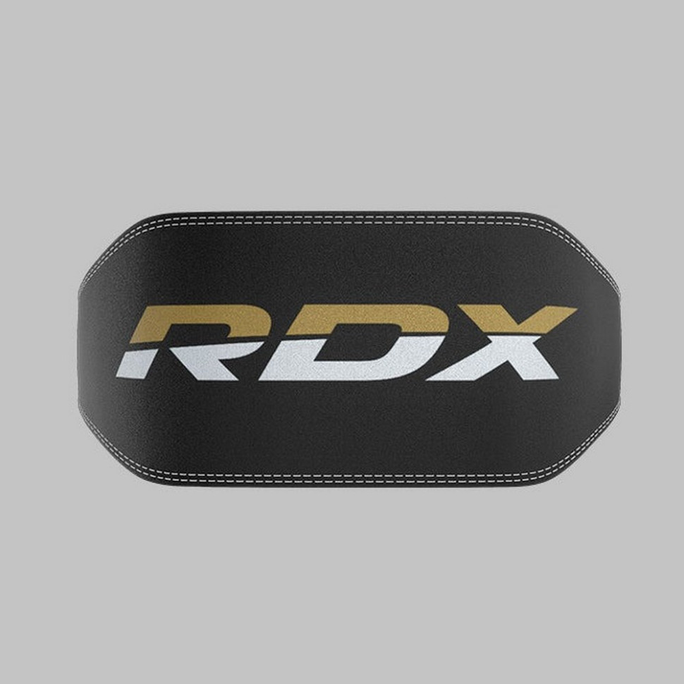Пояс для тяжелой атлетики 6 RDX Inc Limited WBS-6RB-L, кожаный, Black Gold, L