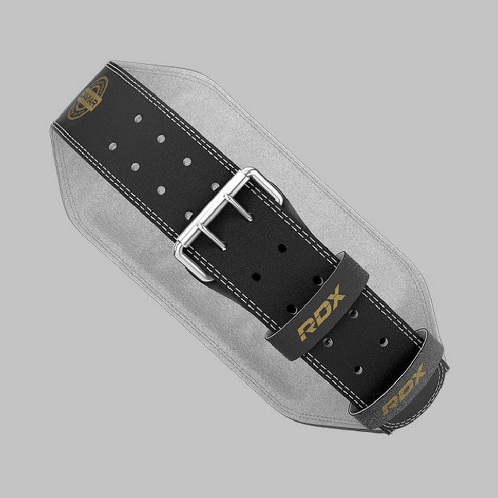 Пояс для тяжелой атлетики 6 RDX Inc Limited WBS-6RB-L, кожаный, Black Gold, L
