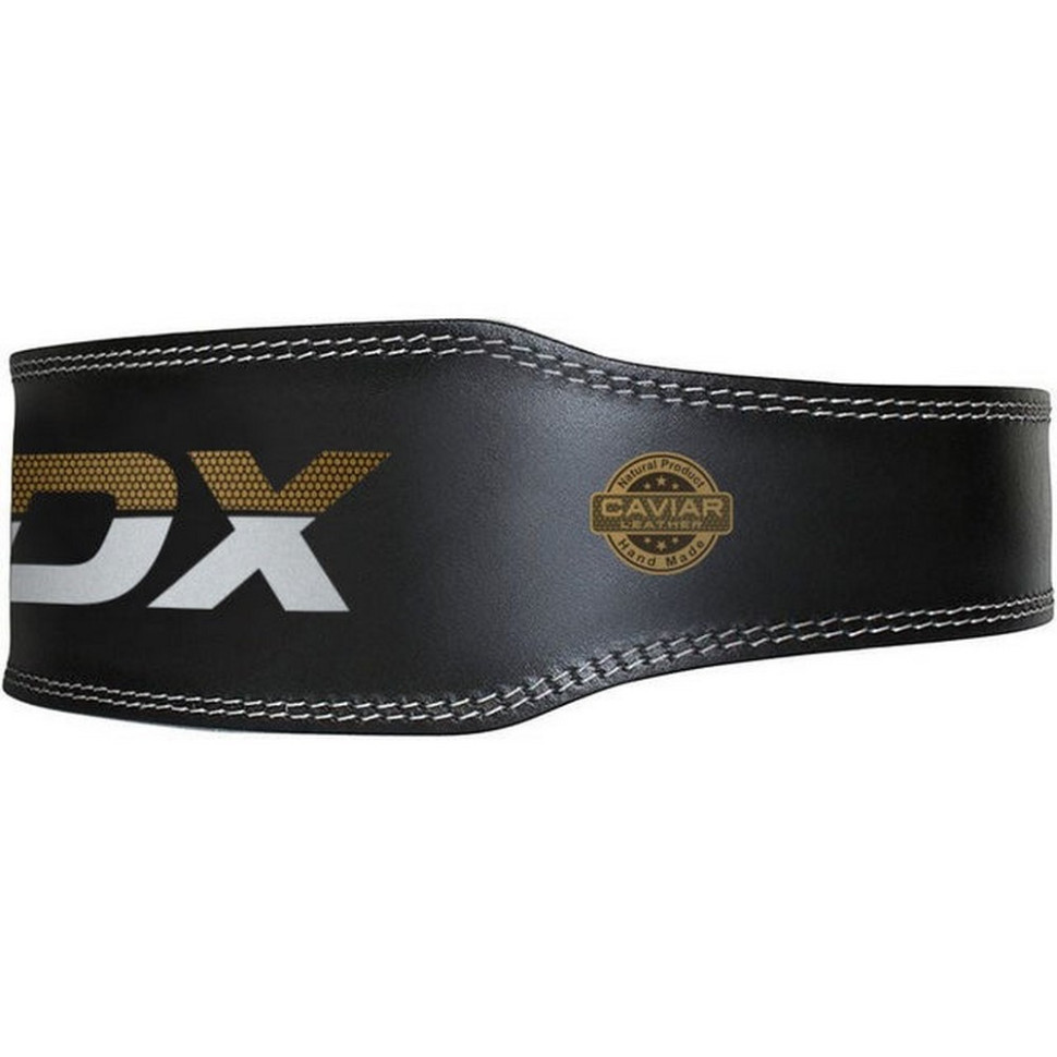 Пояс для тяжелой атлетики 6 RDX Inc Limited WBS-6RB-L, кожаный, Black Gold, L