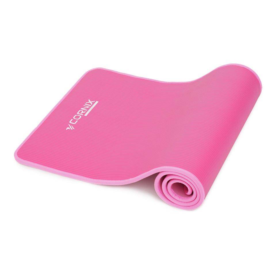 Килимок спортивний для йоги та фітнесу Cornix XR-0097, 183 x 61 x 1 см, Pink/Pink