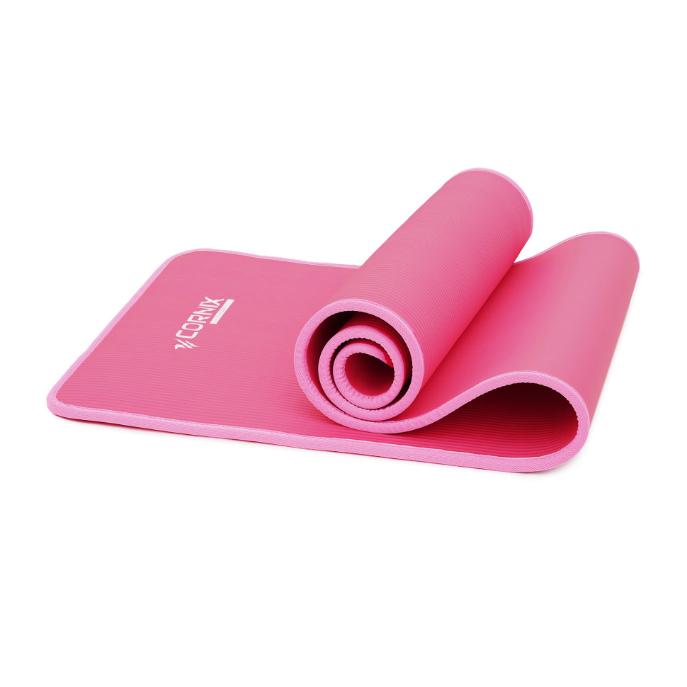 Килимок спортивний для йоги та фітнесу Cornix XR-0097, 183 x 61 x 1 см, Pink/Pink