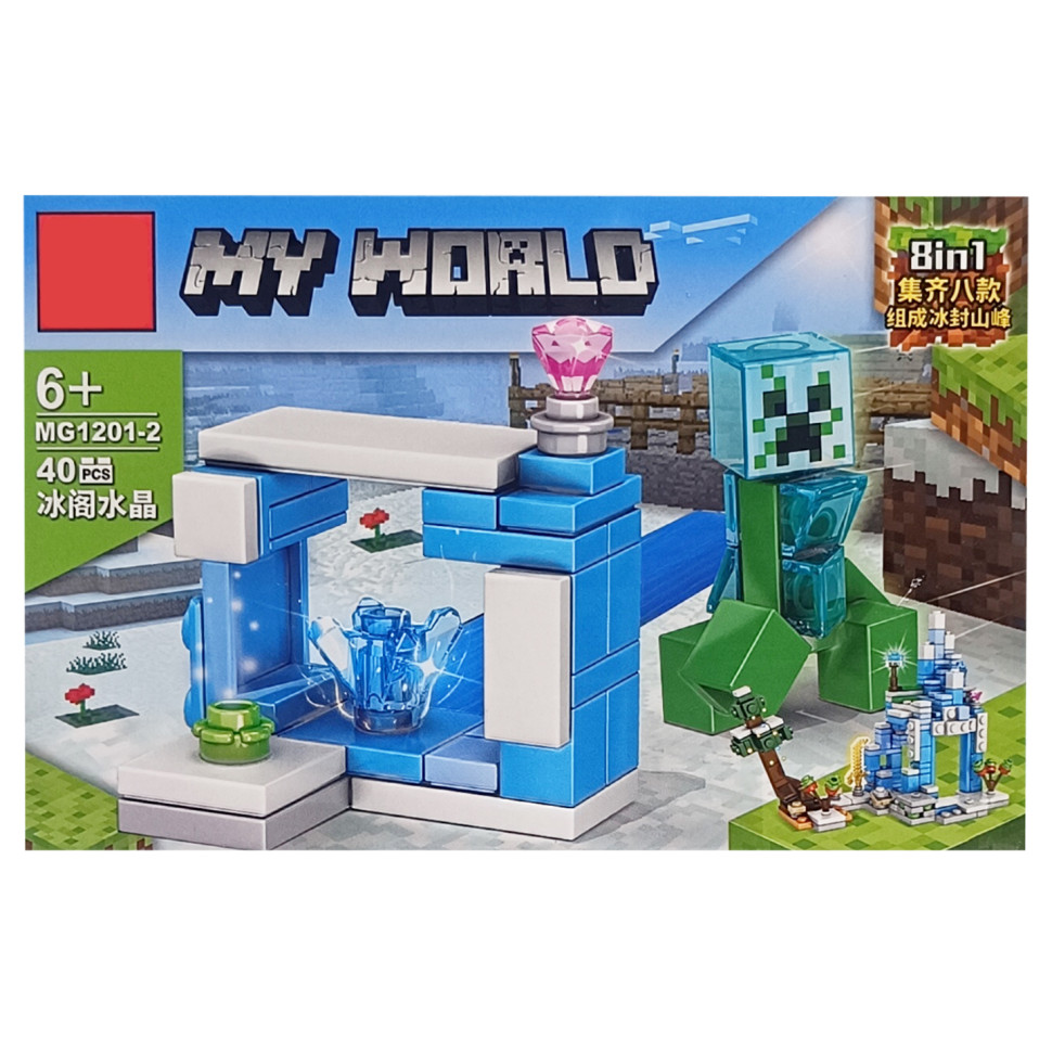 Дитячий конструктор «MINECRAFT» Bambi 1201-2, 40 деталей