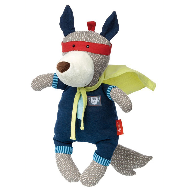 М'яка дитяча іграшка Papa&Me Вовк супергерой sigikid 38697SK 35 см