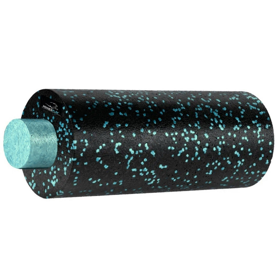 Массажный ролик (роллер) 2 в 1 Foam Roller PowerPlay PP-4348 PP_4348_Cyan_(33*14) 33x14 см