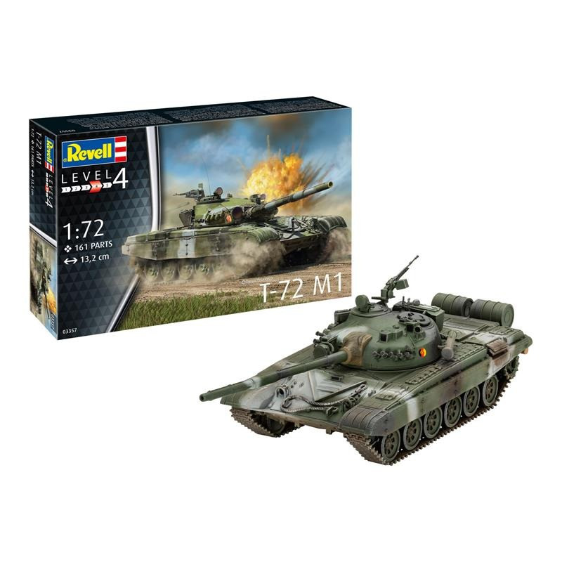 Сборная модель-копия Танк Т-72 М1 Revell RVL-03357 уровень 4 масштаб 1:72