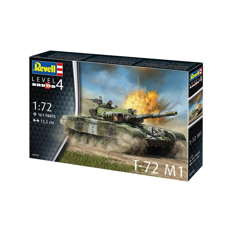 Сборная модель-копия Танк Т-72 М1 Revell RVL-03357 уровень 4 масштаб 1:72