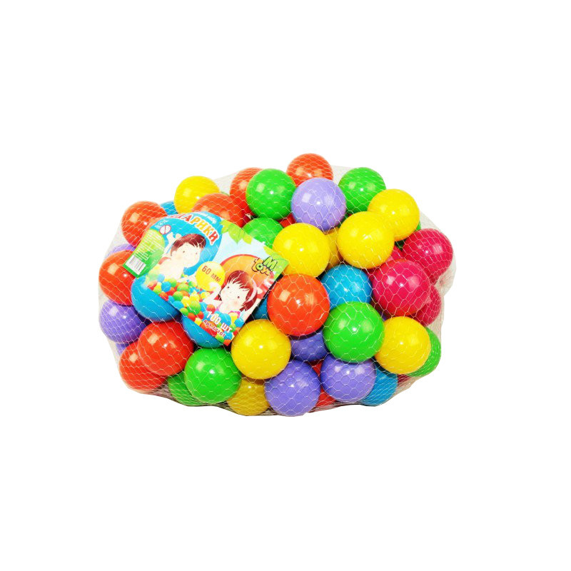 УЦЕНКА!!! Шарики для сухих бассейнов 17101-UC 60 мм 100 шт в сетке