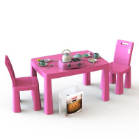 Игровой набор Кухня детская DOLONI-TOYS 04670/3 (34 предмета, стол + 2 стульчика)