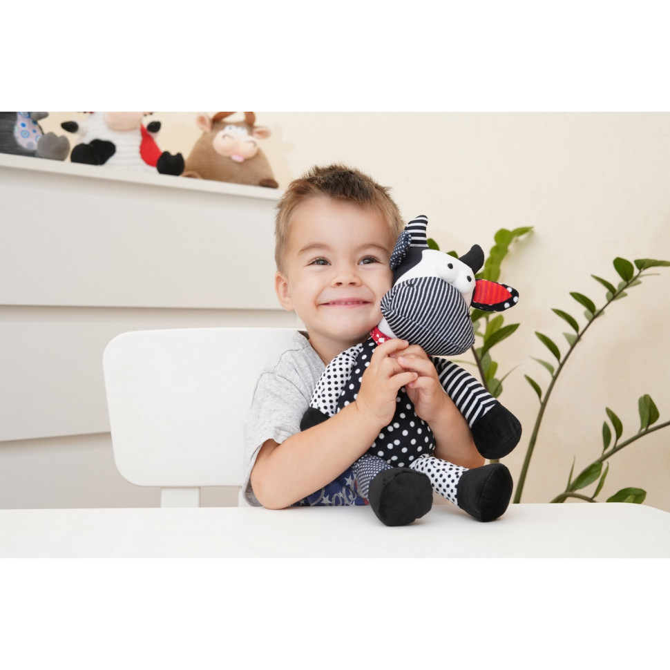 М'яка іграшка Same Toy Корова/Бик (чорно-білий) 30 см A1057/30
