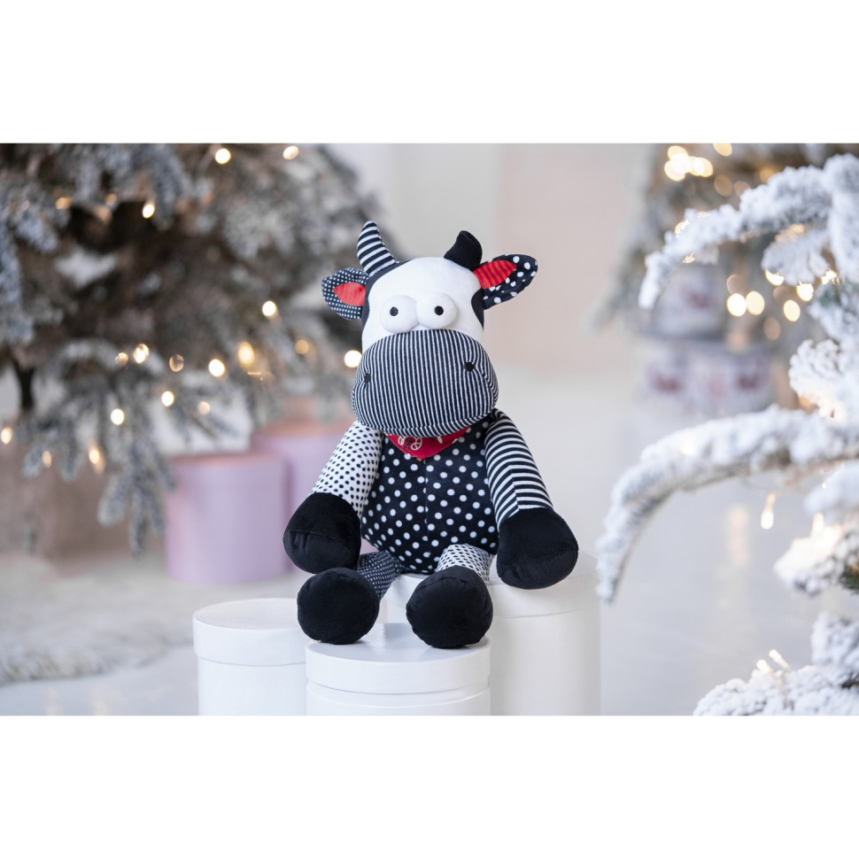 М'яка іграшка Same Toy Корова/Бик (чорно-білий) 30 см A1057/30