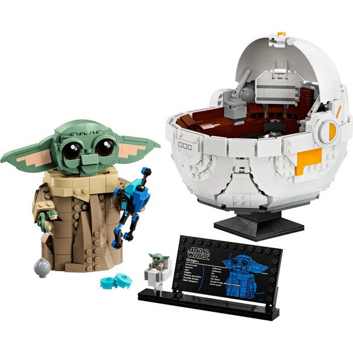 Конструктор Star Wars Грогу в повітряній колисці LEGO 75403, 1048 деталей
