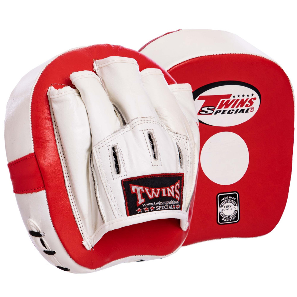 Лапи вигнуті для боксу та єдиноборств Twins Special VL-2054-R 2 шт червоний 18х18х8 см