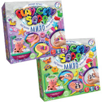 Набор креативного творчества "Пластилиновое мыло" Danko Toys PCS-01 Play Clay Soap, бол, укр, 8 цветов