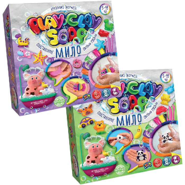 Набір креативної творчості "Пластилінове мило" Danko Toys PCS-01 Play Clay Soap, вел, укр, 8 кольорів по цене 110 грн.