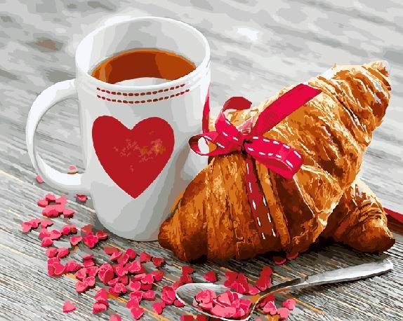 Картина за номерами. Brushme "Сніданок з любов'ю" GX21709 по цене 240 грн.