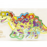 Дерев'яна іграшка Пазли динозаври, з нумерацією MD 2507 