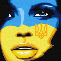 Картина по номерам "Свободная Украина" Идейка KHO4865 40х40 см