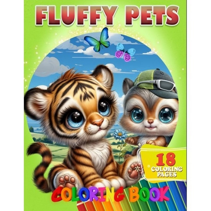 Розмальовка для дітей Fluffy Pets Jumbi А05122410 формат А4