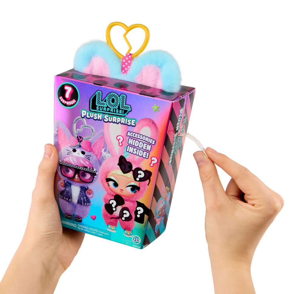 Мягкая игрушка‑сюрприз на подвесе Пушистый маскарад. Мишка Рина L.O.L. Surprise! 249498-4