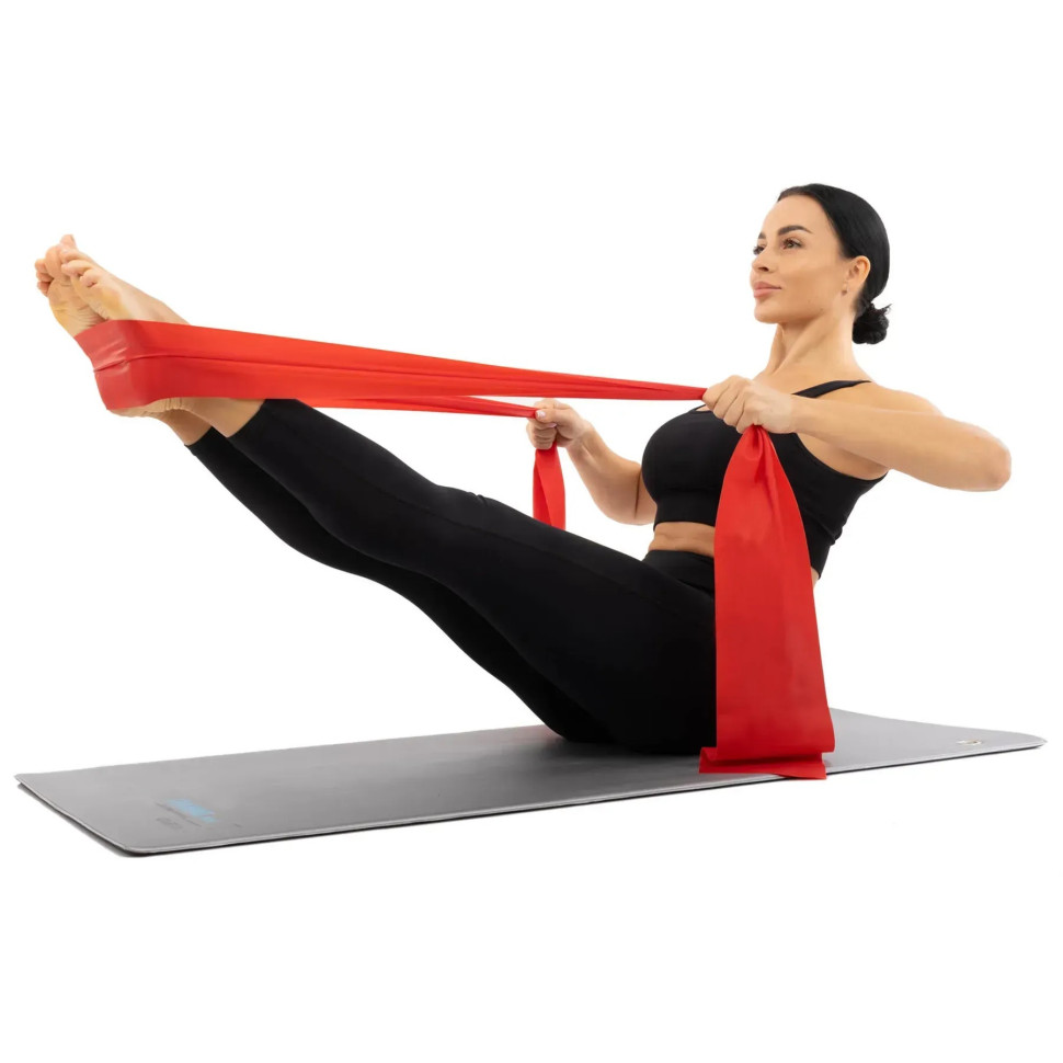 Стрічка-еспандер 12-15 кг Generation Fitness 523567FS 200х15х0,6 см, розмір L, червоний