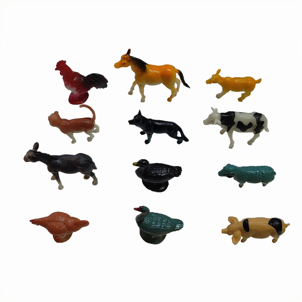 Іграшкові тварини Metr+ LT02-1K 12 шт в наборі по цене 127 грн.