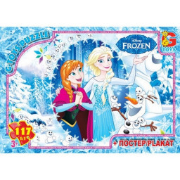 Дитячий пазл "Frouzen" G-Toys FR007 плакат 117 елементів