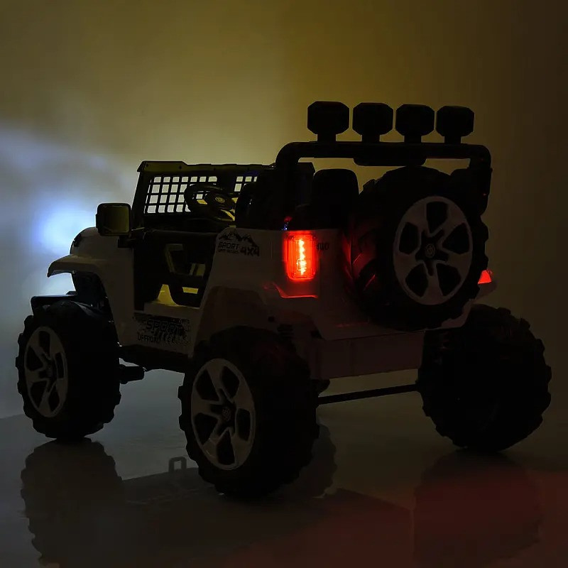 Дитячий електромобіль Джип Bambi Racer M 6380EBLR-1(24V) до 30 кг, білий