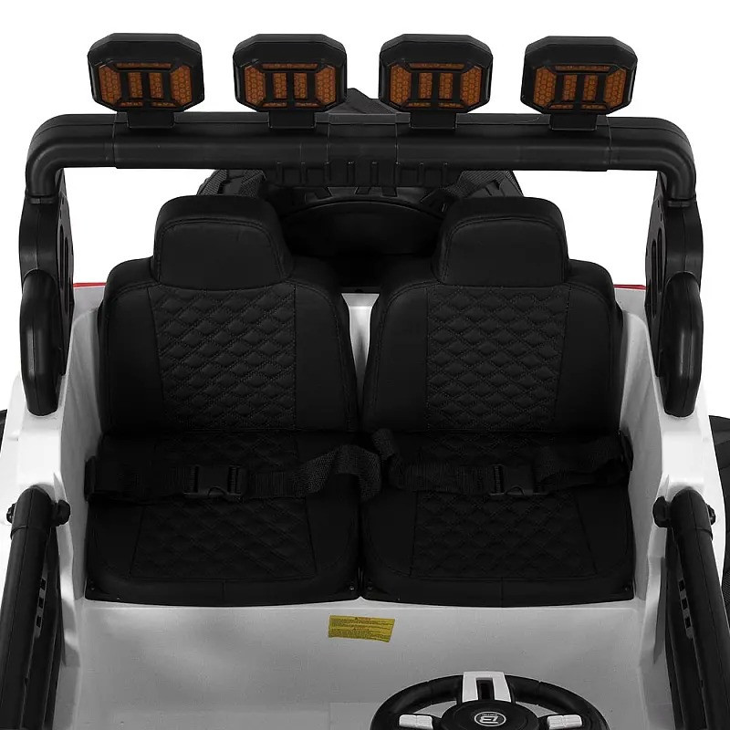 Дитячий електромобіль Джип Bambi Racer M 6380EBLR-1(24V) до 30 кг, білий