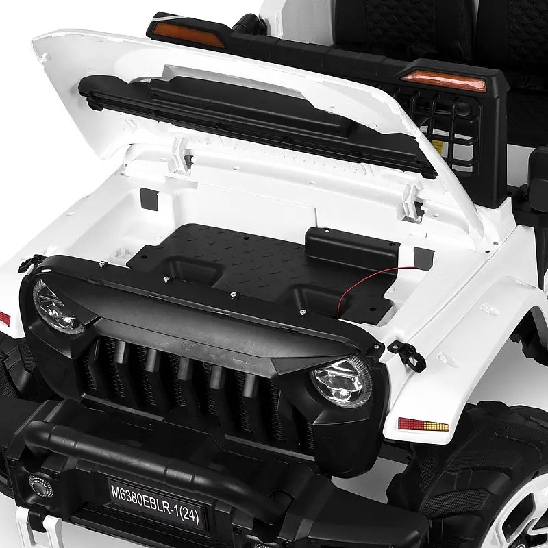 Дитячий електромобіль Джип Bambi Racer M 6380EBLR-1(24V) до 30 кг, білий