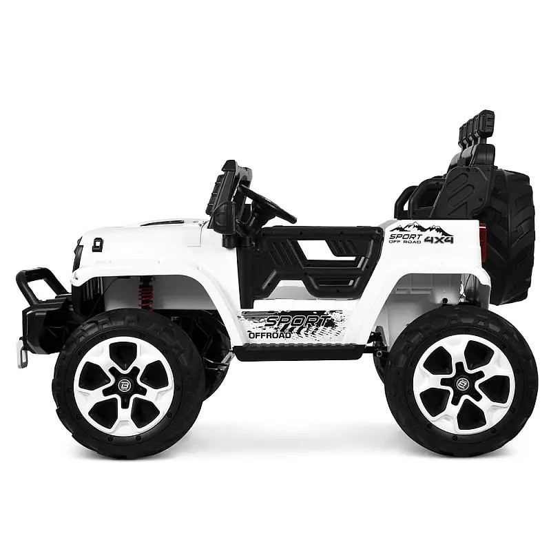 Дитячий електромобіль Джип Bambi Racer M 6380EBLR-1(24V) до 30 кг, білий