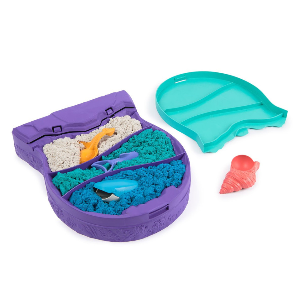 Набор песка для детского творчества «Морские Глубины» Kinetic Sand 71670, 3 цвета 680 г