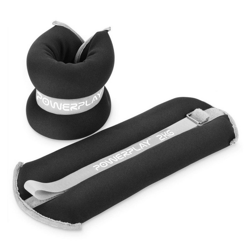 Обважнювачі-манжети для ніг і рук PP-4349 Ankle/Wrist Weights PowerPlay PP_4349_Black_2, 2 по 2 кг