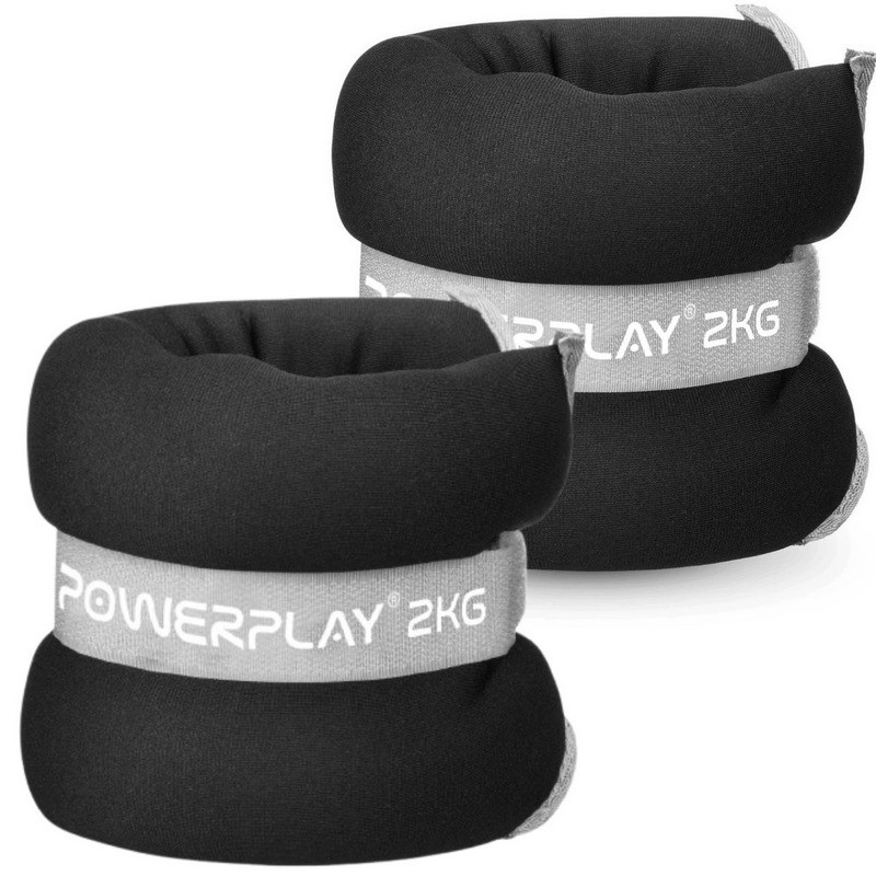 Обважнювачі-манжети для ніг і рук PP-4349 Ankle/Wrist Weights PowerPlay PP_4349_Black_2, 2 по 2 кг