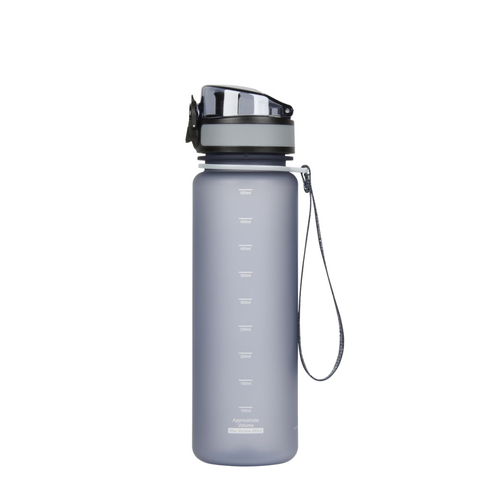 Пляшка для води UZSPACE 3026(Grey) 500 мл, сіра
