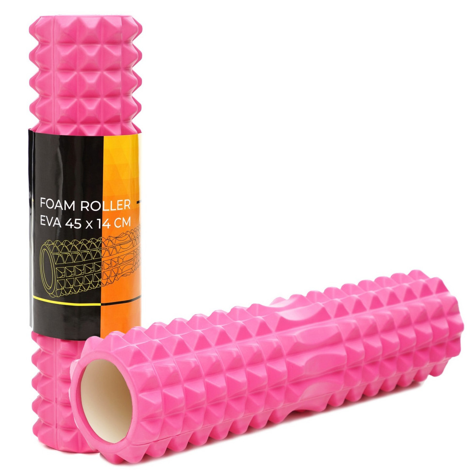 Массажный ролик (валик, роллер) Cornix XR-0332 Pink 45 x 14 см