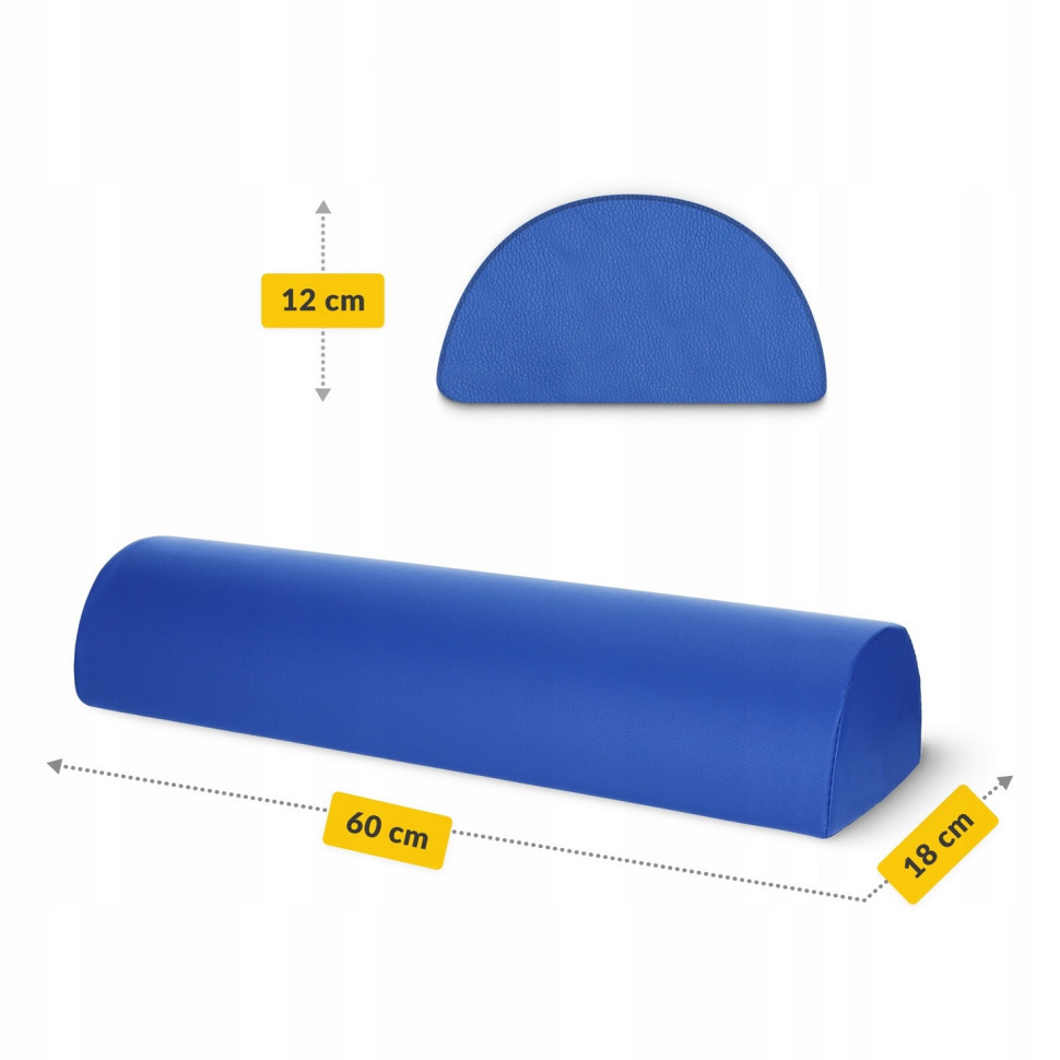 Полувалик для реабилитации и массажа 4FIZJO P-5905973402934 Blue 60 x 18 x 12 см