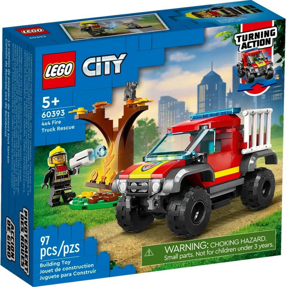 Конструктор LEGO City Fire Пожежно-рятувальний позашляховик 60393