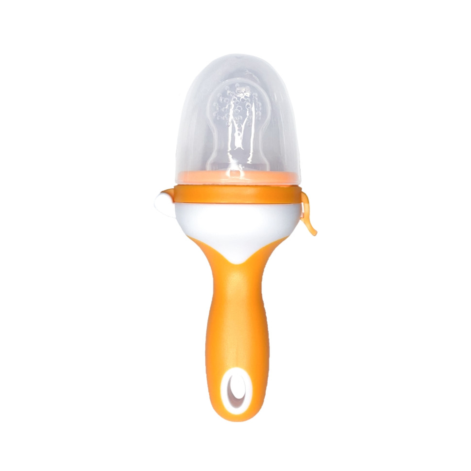 Ніблер для прикорму малюків Mega Zayka MGZ-0006(Orange) з ручкою