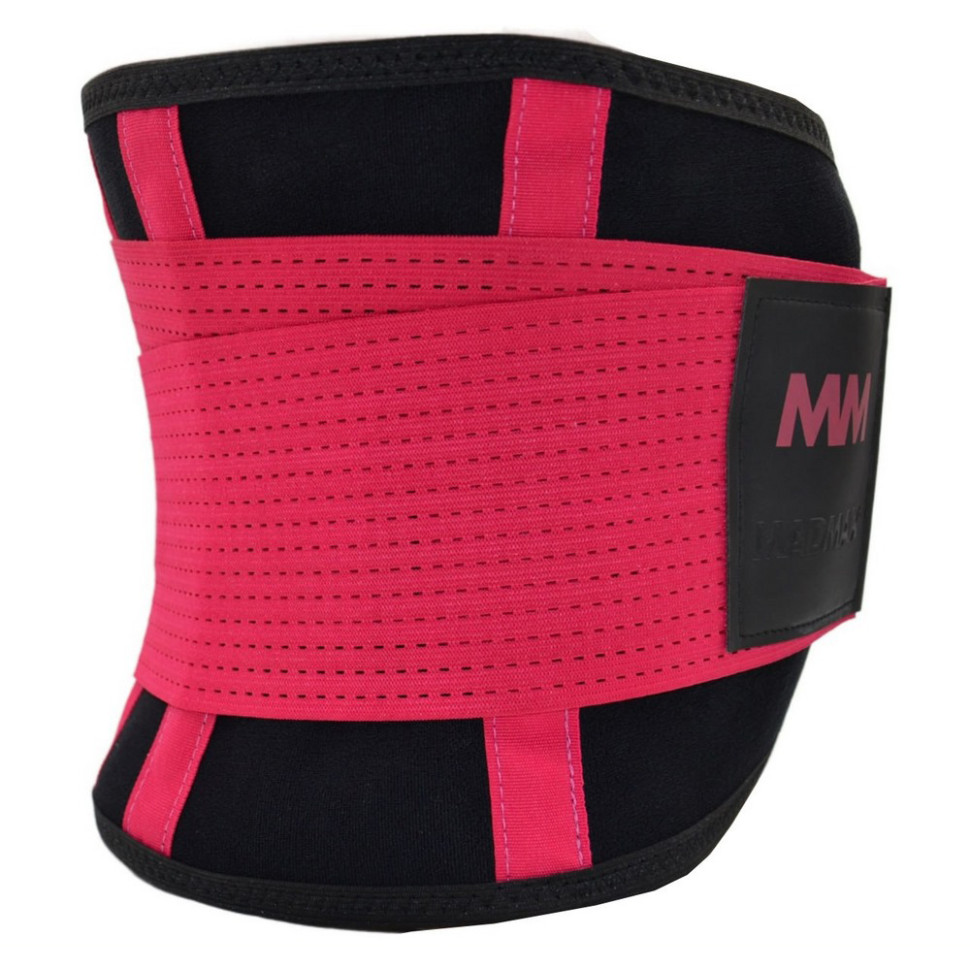 Пояс компресійний MFA-277 Slimming belt MadMax MFA-277-RED_M, Black/rubine, red, M