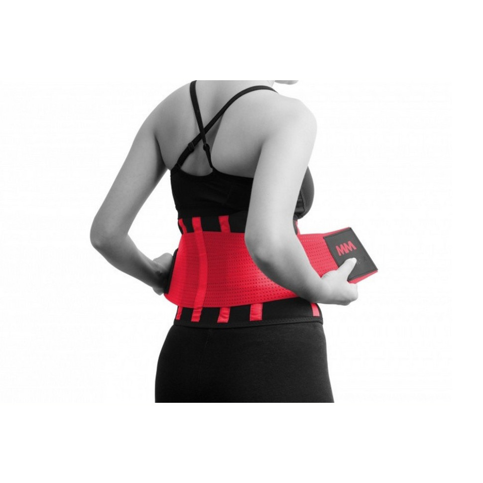 Пояс компресійний MFA-277 Slimming belt MadMax MFA-277-RED_M, Black/rubine, red, M