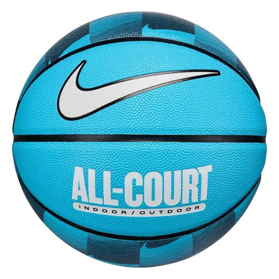 Мяч баскетбольный EVERYDAY ALL COURT 8P GRAPHIC DEFLATED Nike N.100.4370.409.07 голубой № 7