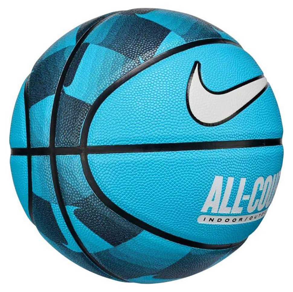 Мяч баскетбольный EVERYDAY ALL COURT 8P GRAPHIC DEFLATED Nike N.100.4370.409.07 голубой № 7